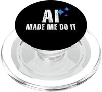 AI Made Me Do It Tech Humor Lógica Fallada Diseño Gráfico PopSockets PopGrip para MagSafe