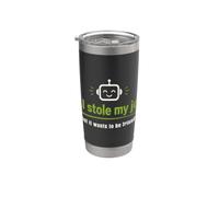 AI robó mi trabajo pero todavía quiere ser amigos Vaso térmico de acero inoxidable de doble pared