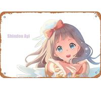 Ai Shindou, Beyond The Boundary - Póster de anime para decoración de pared del hogar, letrero de metal retro de hojalata de 20 x 30 cm