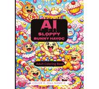 AI Sloppy Bunny Havoc: A Unique Adult Coloring Book with Bunnies, Chaos, and Strangeness / A Messy AI Generated Coloring Experience
