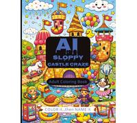AI Sloppy Castle Craze: A Unique Adult Coloring Book of Creepy Castles, Goo, and Grayscale Chaos / A Messy AI Generated Coloring Experience