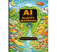 AI Sloppy Madness: A Unique Adult Coloring Book of Creepy Creatures, Goo, and Grayscale Chaos / A Messy AI Generated Coloring Experience