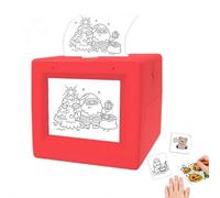 AI Sticker Box Printer,Smart AI Voice Stickerbox Printer Maker with Display,Mini Thermal Stick-er Maker with Voice Control,Inkless Portable Stickerprinter,Mini StickerPrinter for Office,School