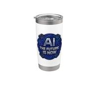 AI The Future es ahora Enginner Specialist Lover User Tech Vaso térmico de acero inoxidable de doble pared