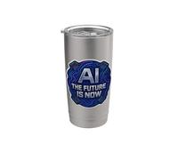 AI The Future es ahora Enginner Specialist Lover User Tech Vaso térmico de acero inoxidable de doble pared