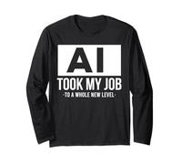 AI took my job funny artificial intelligence ai shirt Manga Larga