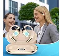 AI Translation Earbuds, ABS+PC 10m Range | Headphones Translating Device with Real Time, Travel, Business, Headphones Translator for 144 Languages | LED Digital Display Charging