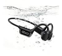 Aiandcc Auriculares Conducción Ósea Natación Bluetooth 5.3, IPX8 Impermeables, MP3 32GB, Open Ear Deportivos, hasta 16h, Auriculares para Nadar, Correr y Ciclismo Negro