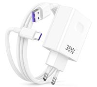 AIAUXAI 35W Cargador USB C con cable de 1M para Honor, para Super-Vooc | Cable tipo C de carga rápida para Honor Magic 6 Lite 400 Smart 5G X5c Plus, adaptador para Honor 200 90 70 X6c X7d X7c
