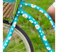AIBAOBAO Juego de 2 Bicicleta Pegatinas de Flores, Resistente a la Intemperie Pegatinas Margarita, para Bicicleta Scooter Ordenador Portátil Teléfono Móvil Pegatina-Coche (29cm * 21cm)