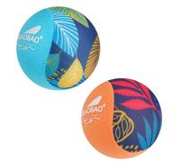 AIBAOBAO Pelota Agua 2 Pcs Bola de Rebote de Agua, Pelotas De Agua Reutilizables Water Bouncing Ball Secado Rápido Juegos de Playa Piscina Mar Fiesta y Actividades para Niños Adultos (Naranja + Azul)