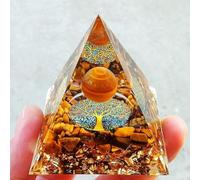 AIBAOBAO PiráMide Cristales SanacióN con Esfera Amatista árbol Vida Piedras Naturales EnergíA Chakras MeditacióN Yoga, Simboliza el Avance Carrera Felicidad Seguridad Salud Regalo Curativo Positivo