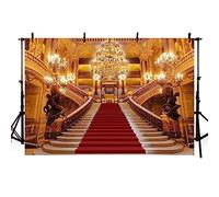 AIBIIN 7x5 pies Telón de Fondo de Alfombra roja, Ceremonia de película, Fiesta de cumpleaños, Fiesta de celebridades, Fondo de decoración para fotografía, Cabina de Estudio Suministros de utilería