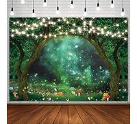 AIBIIN Fondo de fondo de jardín encantado de primavera de 7 x 5 pies, bosque de hadas país de las maravillas bosque fotografía fondo boda baby shower fiesta de cumpleaños decoración banner recién nacido retrato de niño foto cabina estudio accesorios