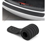 AIBINGBH 1 Protector de Umbral de Carga de Goma para Jaguar XE/XEL 2015-2024, Protector de Parachoques de Coche Negro, Cubierta de Borde de Maletero Resistente A Arañazos,90×7cm