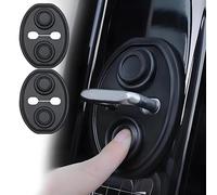 AIBINGBH 4 Piezas Protector de Cerradura de Puerta para Opel Zafira B 2005-2014, Cubierta de Pestillo de Puerta Inoxidable, Anti-óxido Amortiguador Abs, Silicona