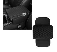 AIBINGBH Cojín de apoyabrazos de Coche de Piel para MG ZS 2017-2022 2023 2024, Funda para Consola Central para Apoyabrazos Central Tapa Antiarañazos Interior Accesorios