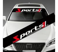 AIBINGBH Pegatinas para Parabrisas de Coche para Seat Ateca 2017-2025, Pegatinas Decorativas para La Tira del Parasol del Parabrisas, Autoadhesivas