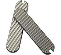 Aibote 1 par de mangos de aleación de titanio para escalas de remplazo para cuchillo suizo Victorinox de 58 mm (B)