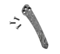 Aibote Juego de tornillos de acero inoxidable de Damasco hechos a mano para Spyderco C81 C223 para Military 3 Para3 Para2