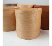 Aibote Lámina autoadhesiva de madera de roble rojo natural para restauración de muebles, material de bricolaje para gabinetes de altavoces, mesa, cocina, manualidades (20 x 250 cm, corte de grieta)