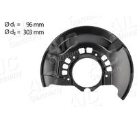 AIC Placa de Anclaje Antisalpicaduras Disco Freno Delantero Dcha para Toyota Rav