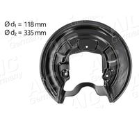 AIC Placa de Anclaje Antisalpicaduras Disco Freno Trasero Izquierda para VW Golf