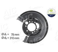 AIC Placa de Anclaje Antisalpicaduras Disco Trasero Derecha para Mercedes VW