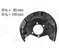 AIC Placa de Anclaje Antisalpicaduras Disco Trasero Derecha para Nissan Qashqai+