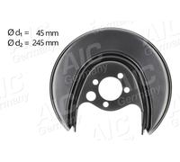 AIC Placa de Anclaje Antisalpicaduras Disco Trasero Izquierdo para VW, Seat Polo