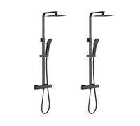Aica 2 columnas de ducha termostáticos con columna ajustable