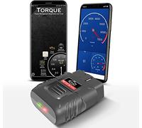 AICARGER Dispositivo de diagnóstico inalámbrico OBD2 Bluetooth, iOS, Android y Windows - Base de datos de código 3000 - adecuado para coche, adaptador OOBD2, lector de códigos de error escanear con
