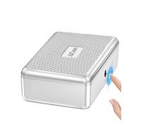 AICase - Caja de almacenamiento biométrico para huellas dactilares, seguridad portátil para dinero en efectivo, cerradura de combinación para coche, hogar, oficina, viajes