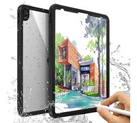 AICase Estuche Impermeable para Apple IPad Pro 2018 12.9" con Touch ID Muy Sensible,Funda protectora IP68 360 grados delgada de doble capa a prueba de golpes con cordón de pie para iPad Pro 12.9 "2018