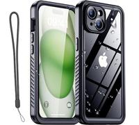 AICase Funda Impermeable Compatible con iPhone 15 Plus (6,7"), Resistente al Polvo y a los Golpes, Certificado IP68, protección Completa del Cuerpo, Funda Protectora subacuática Totalmente sellada