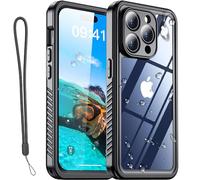 AICase Funda Impermeable Compatible con iPhone 15 Pro MAX (6,7"), Polvo y Golpes, Certificado IP68, protección de Cuerpo Completo, Funda Protectora subacuática Totalmente sellada