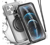 AICase Funda Impermeable para iPhone 12 Pro MAX, Funda de Buceo con Pantalla táctil subacuática, Protector de Pantalla Integrado para Ducha, Bicicleta, Playa, Snorkel