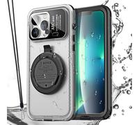 AICase Funda Impermeable para iPhone 13 Pro MAX, Funda de Buceo con Pantalla táctil subacuática, Protector de Pantalla Integrado para Ducha, Bicicleta, Playa, Snorkel