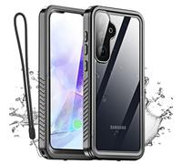 AICase Funda Samsung Galaxy A55 Impermeable Transparente Protector de Pantalla Incorporado, a Prueba de Golpes, protección de Cuerpo Completo con Certificación IP68 Totalmente Sellada bajo el Agua