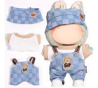 AICase para Ropa Labubu/para Trajes Labubu, Juego de Ropa para muñeca Lububu de 17 cm, Juego de 3 Piezas de Ropa de Sombrero para LA BUBU, Accesorios de Ropa para muñecas adorables y Elegantes (sin