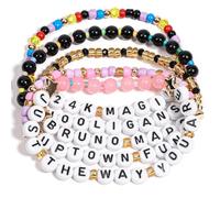 AICase Pulseras inspiradas en Bruno Mars Merch,5 pulseras apilables