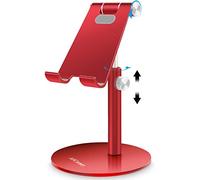 AICase - Soporte Universal para iPad Pro 10.5/9.7/12.9, iPad Air, iPad Mini 2/3/4, iPhone, Samsung Tab, Otros Smartphones y tabletas [4-12,9 Pulgadas, Color Rojo