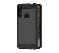 AICEK Funda Compatible Huawei P Smart Z, Negro Silicona Fundas para Huawei P Smart Z Carcasa P Smart Z Fibra de Carbono Funda Case (6,59 Pulgadas)