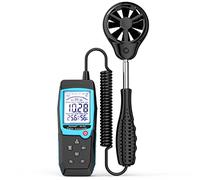 Aicevoos Anemometro Portatil Anemómetro Digital con Sensor de Viento Extendido, Mide Temperatura del Viento Velocidad del Viento Flujo de Viento CFM y Humedad con Retroiluminado y MAX/MIN/AVG