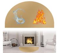 Aicharynic Estera ignífuga de 61 x 104 cm, ignífuga, para chimeneas, interiores y estufas