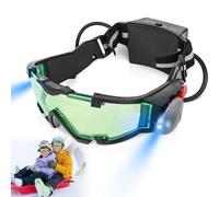 Aicharynic Gafas de visión nocturna para niños, gafas de protección láser con luces plegables, gafas de visión nocturna LED ajustables, iluminación nocturna, gafas de protección antiláser para la caza