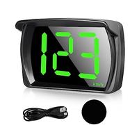 Aicharynic Head Up Display Auto HUD: Velocímetro digital para coche, velocímetro, pantalla universal con GPS + chip dual Beidou para todos los coches, USB Plug and Play, KMH