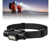 Aicharynic Linterna Frontal LED Recargable con Luz Roja, 1500 Lúmenes, 10 Modos, USB-C, IP68 Resistente al Agua, Lámpara de Casco Superbrillante para Correr