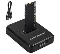 Aicharynic M.2 NVMe & SATA Docking Station, Dual Protocolo Disco Duro Dockingstation 10Gbps M2 SSD a USB Disco Duro Adaptador para SSD 2230, 2242, 2260, 2280