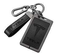 Aicharynic Portatarjetas para Tesla Model 3, modelo Y llavero de silicona titular de la tarjeta llave Tesla accesorios negro Tesla titular de la tarjeta clave, Negro , /